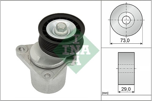 Belt tensioner ribbed - belt,