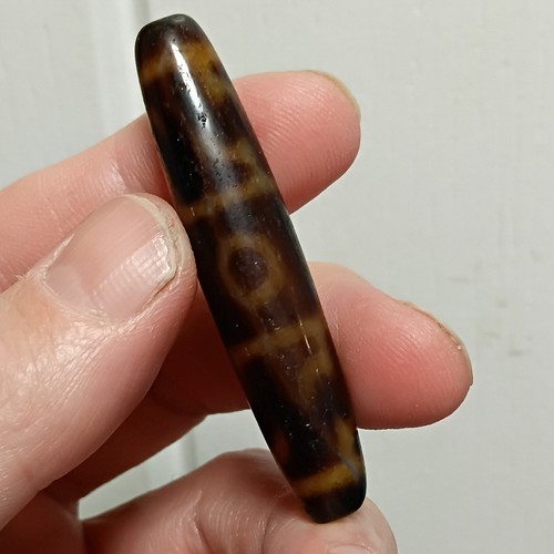 Tibetan agate hand etched - tibetan,