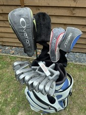 FULL RIGHT HANDED MIZUNO / ADAMS  GOLF SET WITH MOTOCADDY BAG &  PUTTER.