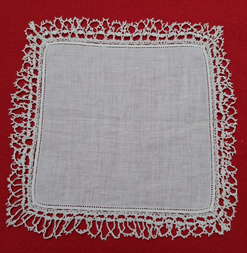 Vintage white cotton lace edge - vintage,