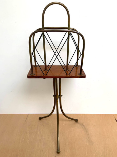 Antique brass oak revolving - brass,