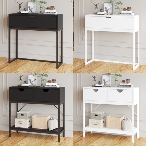 Mdf top console table metal - top,