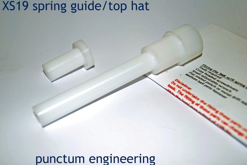 Spring guide and top hat - spring,