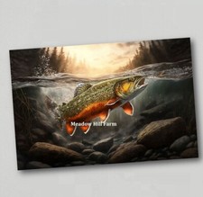 Fridge magnet Brook Trout Fly