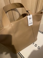 REISS ALMA Tote Bag In Tan