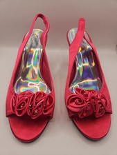 Womans Pink Shoes With Flowers
