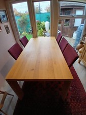 Light Oak Modern Dining Table