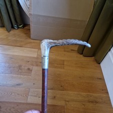 antique vintage horn riding Hunting crop Whip leather 