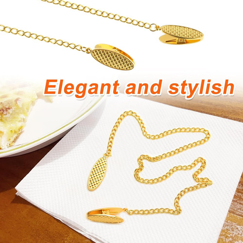 Gold napkin chain - napkin, set