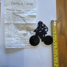 Patchwork cutters - Mountain Bike and rider -  Cake decorating