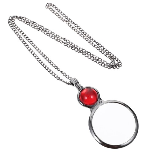 Magnifying glass necklace - glass,