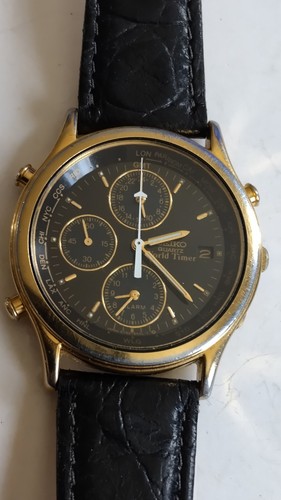 Seiko world timer chronograph - timer,