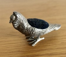 **RARE** Fancy Pigeon metal Antique Vintage Pin Cushion. Collectable.