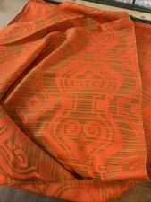 HUGE Retro Orange 1960/70s Psychedelic Textile Fabric Material Roll 8m X 1.15m