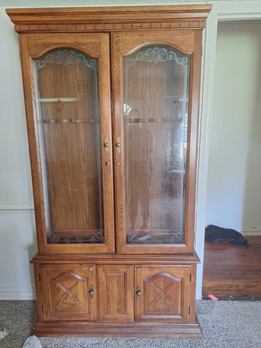 Used wooden gun - used, cabinet
