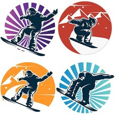 Snowboard stickers decal - snowboard, stickers/decal