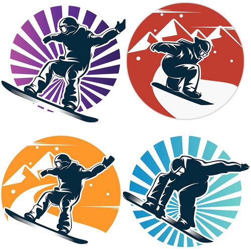 Snowboard stickers decal - snowboard, stickers/decal