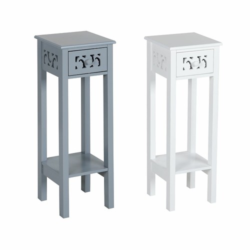 Nightstand table white drawers - nightstand,