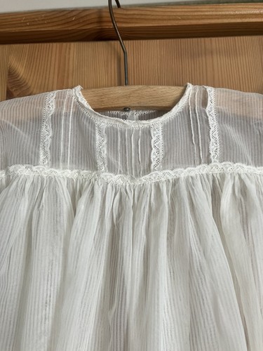 Vintage hand sewn christening - sewn,