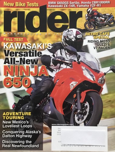 Rider motorcycle magazine - rider,