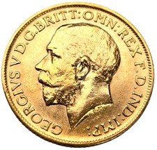 A KING GEORGE V GOLD SOVEREIGN LONDON MINT 1913