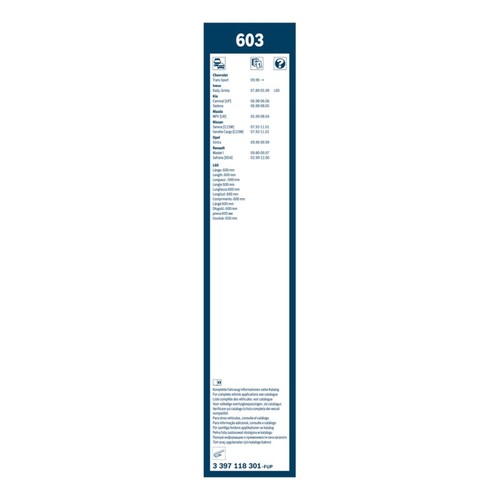 Wiper blades 600mm for - 600mm,