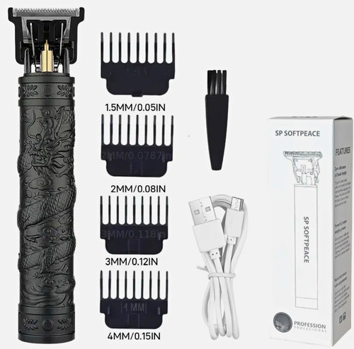 Dragon engraved hair - engraved, t9