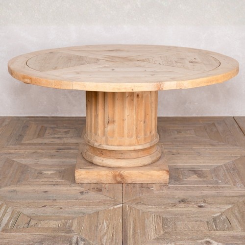 Large round pine - round, wooden
