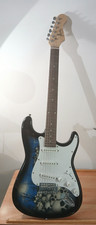 Jaxville stratocaster style electric guitar with nice graphics on body