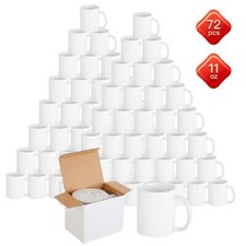 72pk plain white mugs - 72pk,