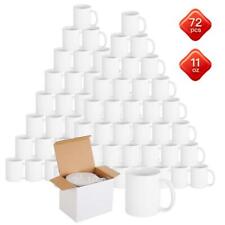 72pk Plain White Mugs 11oz
