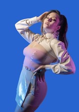 Latex Rubber Womens Buckle