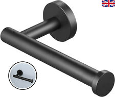 Stainless Steel Toilet Paper Holder Matte Black Toilet Roll Holder Wall Mounted~