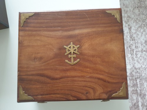 Brass nautical sextant