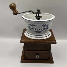 Whittard of Chelsea Manual Coffee Grinder 16 x 12 cm Ceramic, Wood And Brass