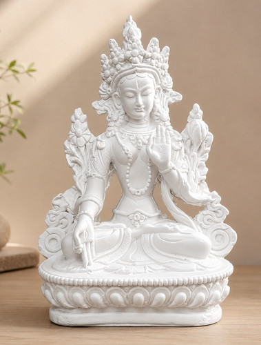 White tara buddha statue - buddha,