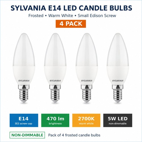 Sylvania e14 led candle light - led,