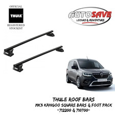 THULE - RENAULT Kangoo mk.III 4-Dr Van (22-on) Sq. Bar Roof Rack -Fixed Points-
