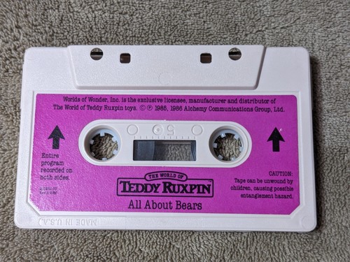 Vintage teddy ruxpin all about - ruxpin,