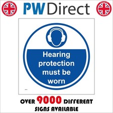 SIGN HEARING PROTECTION MUST