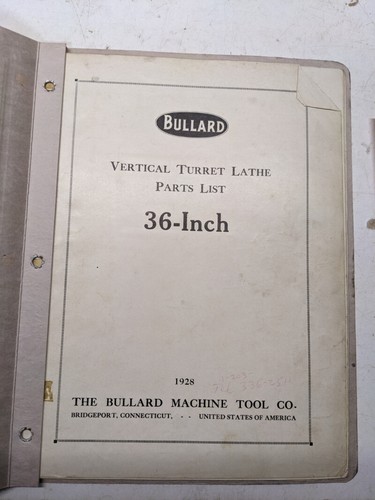 Bullard vertical turret lathe - vertical,