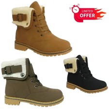 New Women's Faux Fur Combat