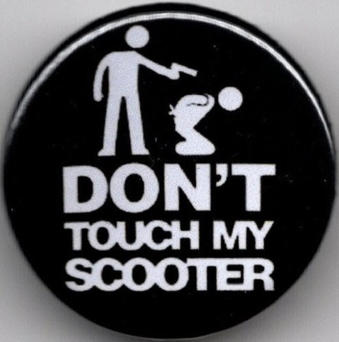 Don touch scooter pin - touch,