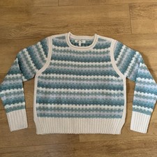 M&S Per Una Patterned Knitted Jumper Size Small Scandi Nordic NWOT Marks Spencer