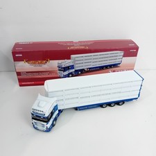 Corgi Hornby Scania Livestock CC13738 Lorry 1:50 White Blue Boxed WRDC-EP