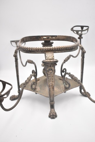Antique silver plate epergne - plate,