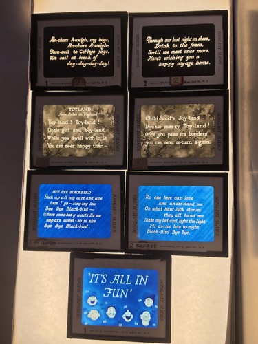 Magic lantern slides - magic,