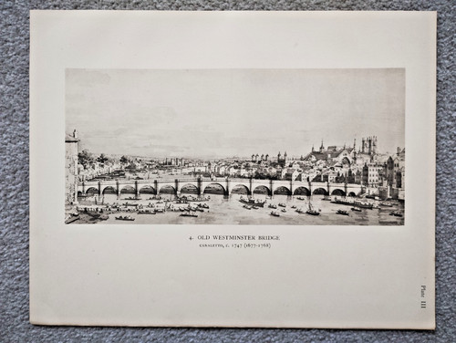 Old westminster bridge - bridge,, london