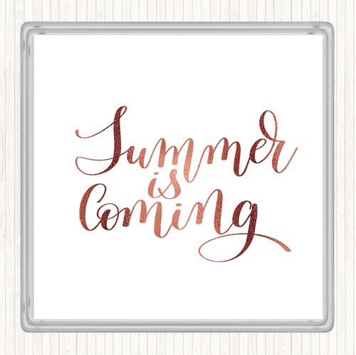 Rose gold summer coming - gold,