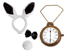White Rabbit Headband Ears
